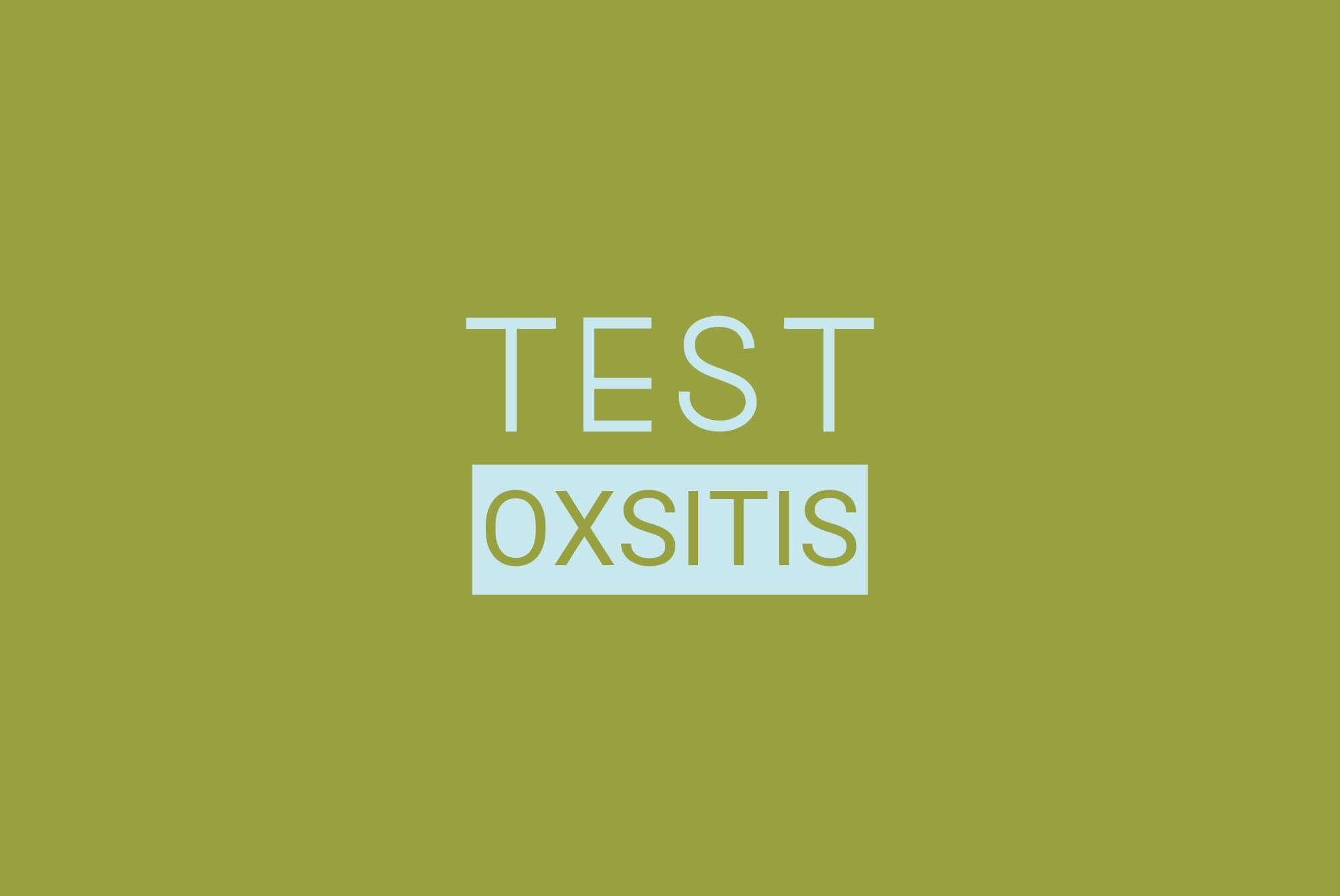 Actu Test Oxsitis
